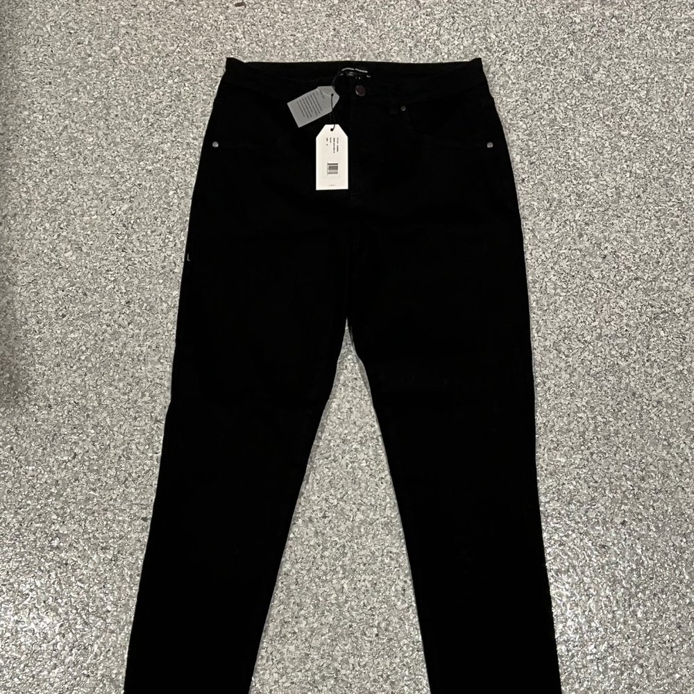 NWT Universal Standard Seine High Rise Black Denim Jeans Size 10